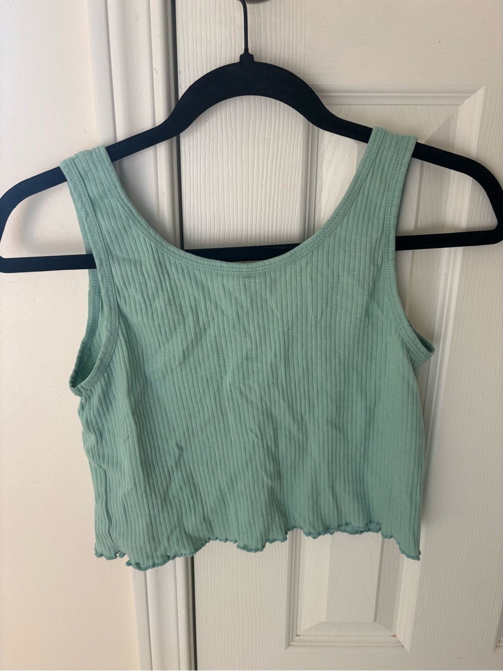 Mint Ribbed Tank Top - Picture 4 of 4
